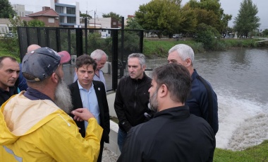 Temporal: Kicillof recorrió dos distritos y la Provincia despliega equipos interdisciplinarios