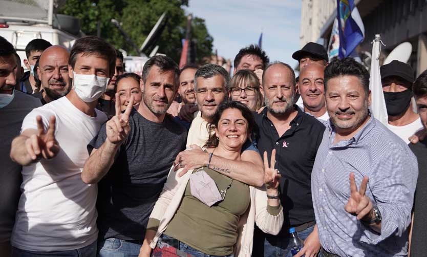 Achával marchó en Plaza de Mayo por el Día de la Lealtad