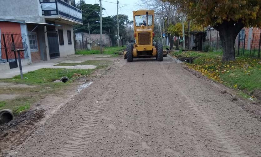 La Comuna realizó arreglos en calles de tierra de tres localidades