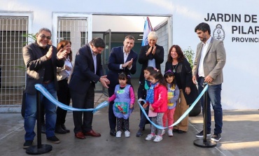 El intendente Federico Achával inauguró el nuevo edificio de un jardín de Villa Rosa