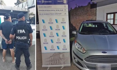 Detienen a un sujeto que circulaba en un auto involucrado en un robo