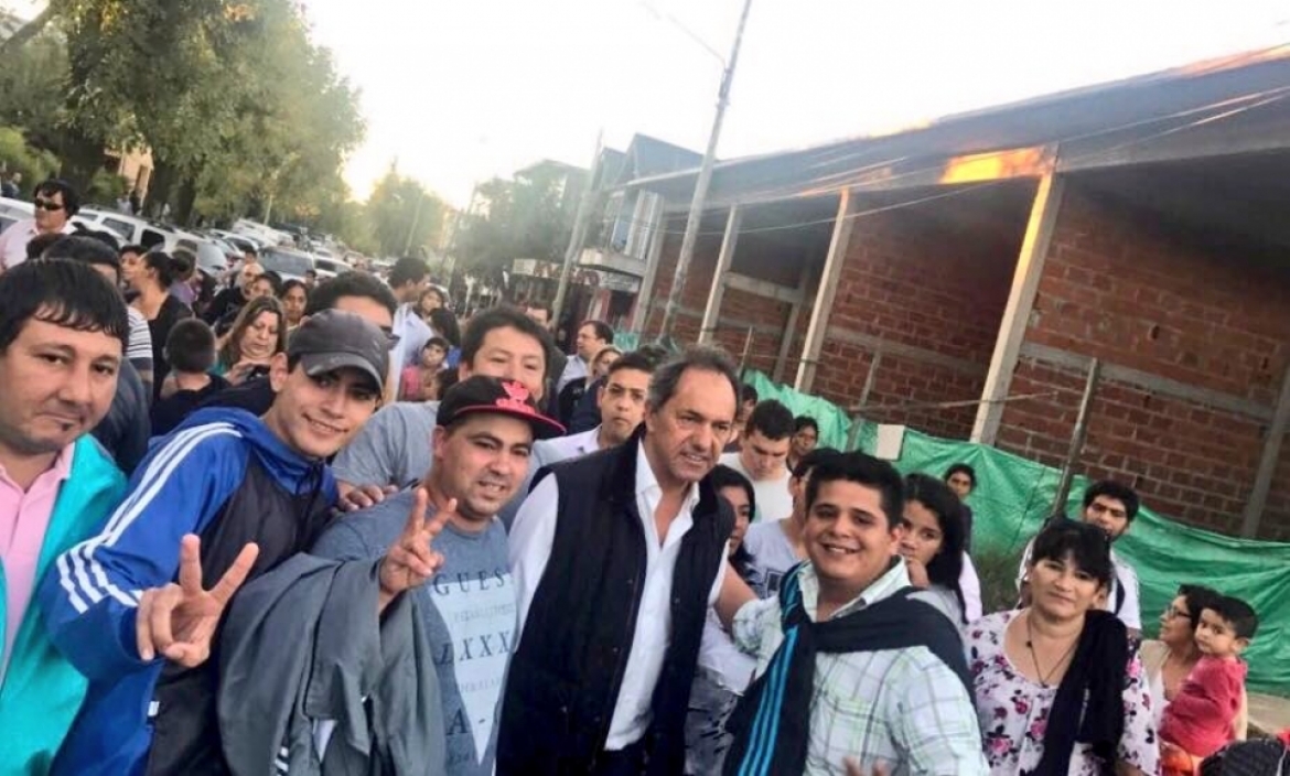 Daniel Scioli de recorrida en Pilar: 