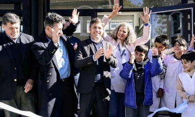 Kicillof inauguró una nueva escuela: 