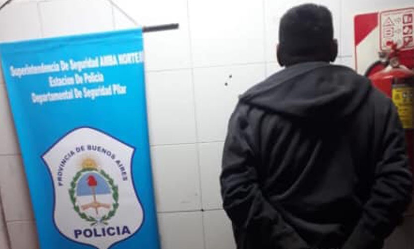 Detienen a delincuente que robó dinero de un comercio del centro de Pilar
