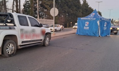Un hombre murió al ser embestido por una camioneta en la Ruta 25