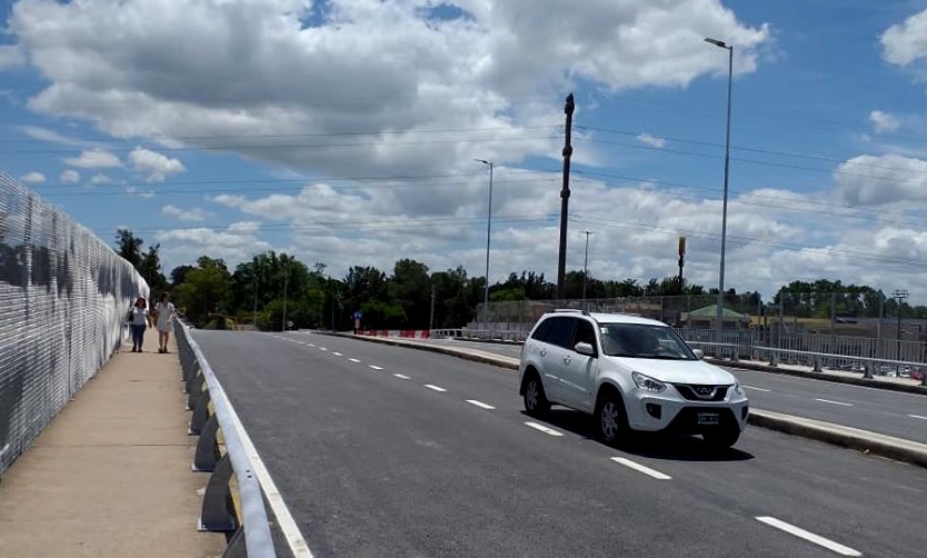 Habilitaron el puente de Las Magnolias de la Panamericana