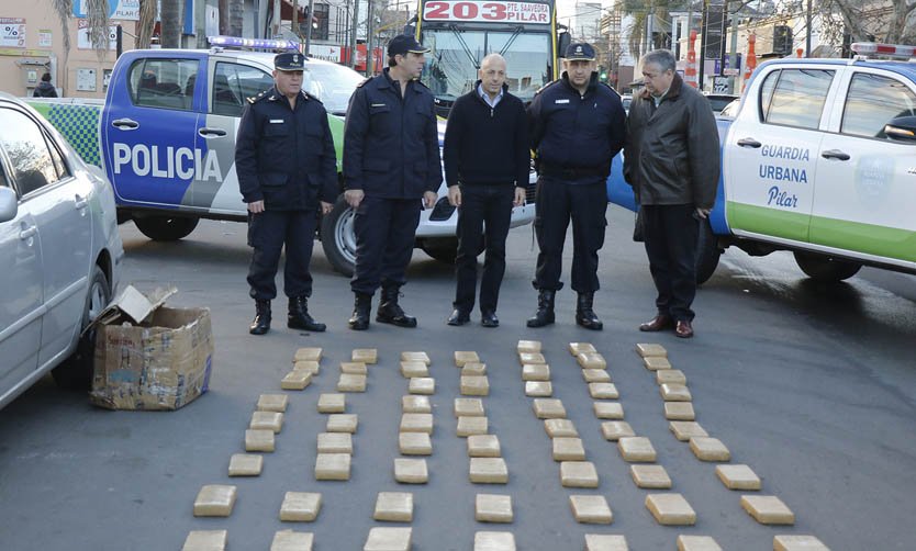 La Policía de Pilar secuestró 475 kilos de marihuana