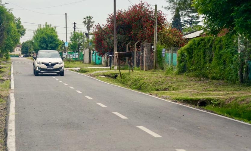 El Municipio continúa con las obras de nuevos asfaltos en las localidades