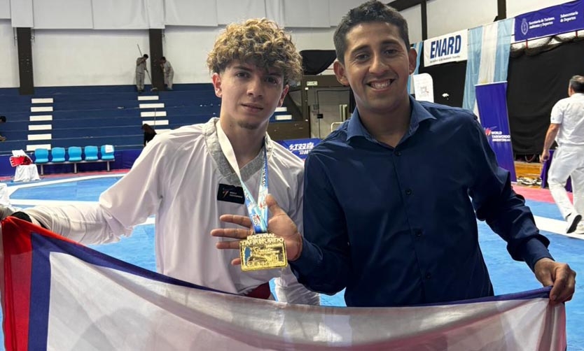 Alumno de la Escuela Municipal de Taekwondo se coronó campeón argentino