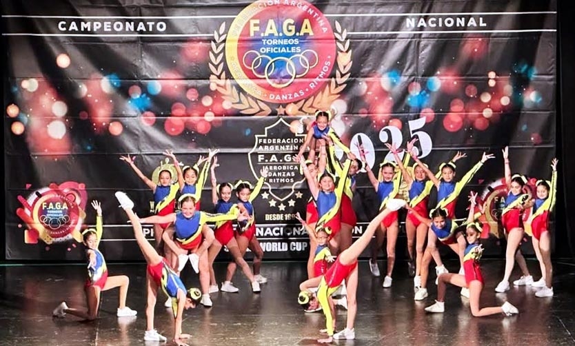 La Escuela Municipal de Gimnasia Aeróbica se consagró campeona nacional